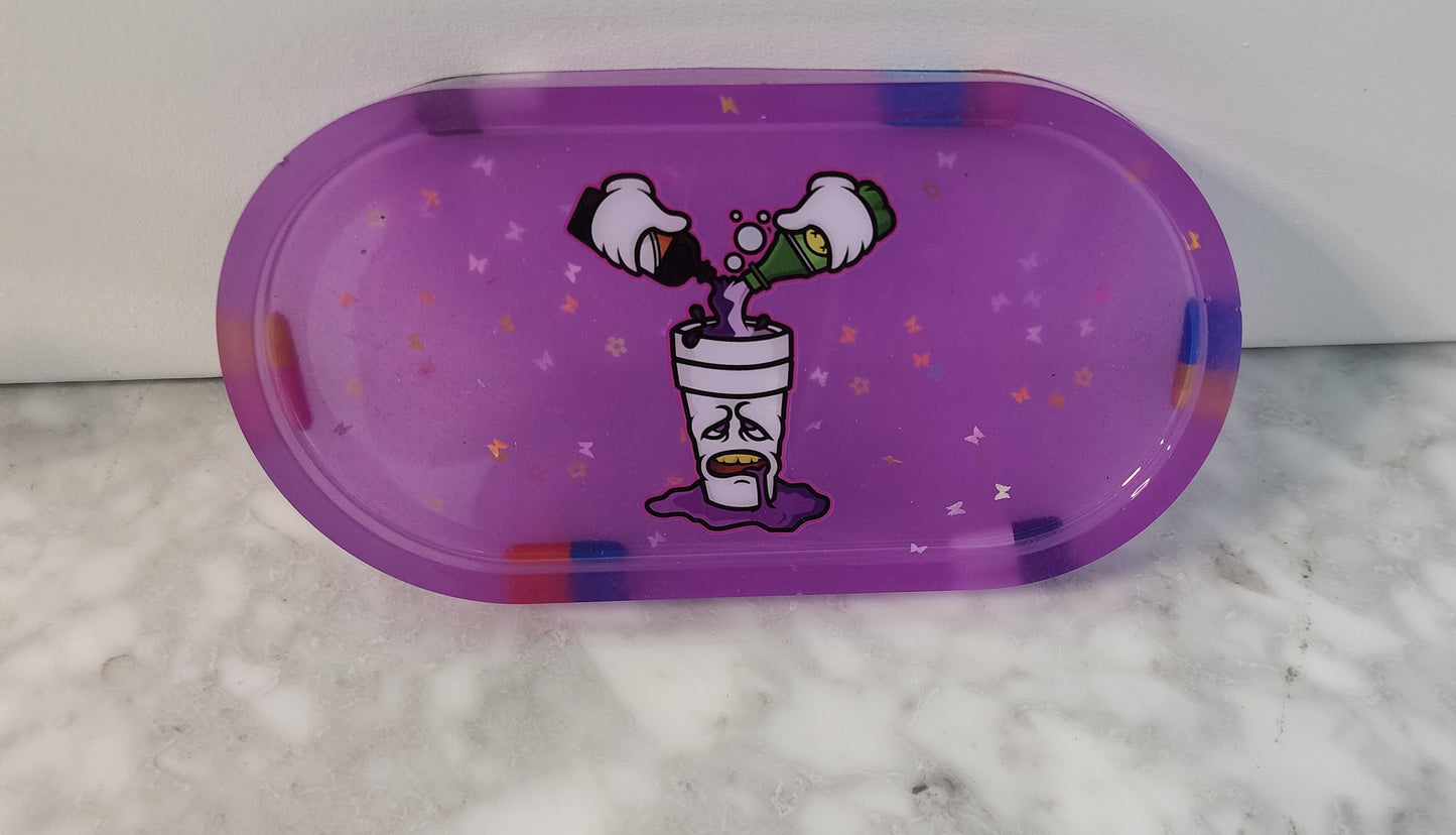 Double cup tray set