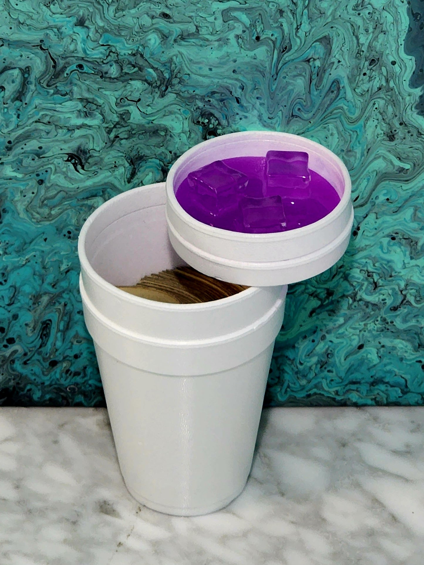 Double cup stash cup