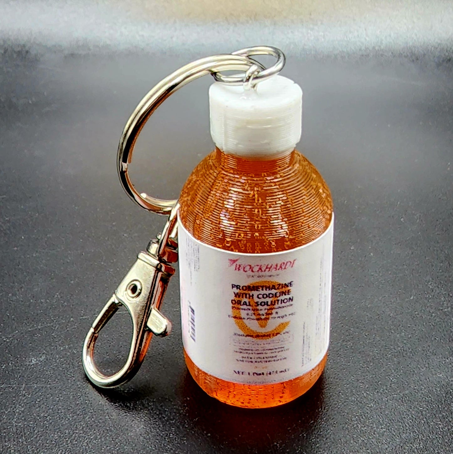 Lean bottle key chain